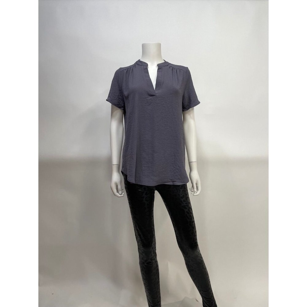 Entro Grey Short Sleeve Tunic Top